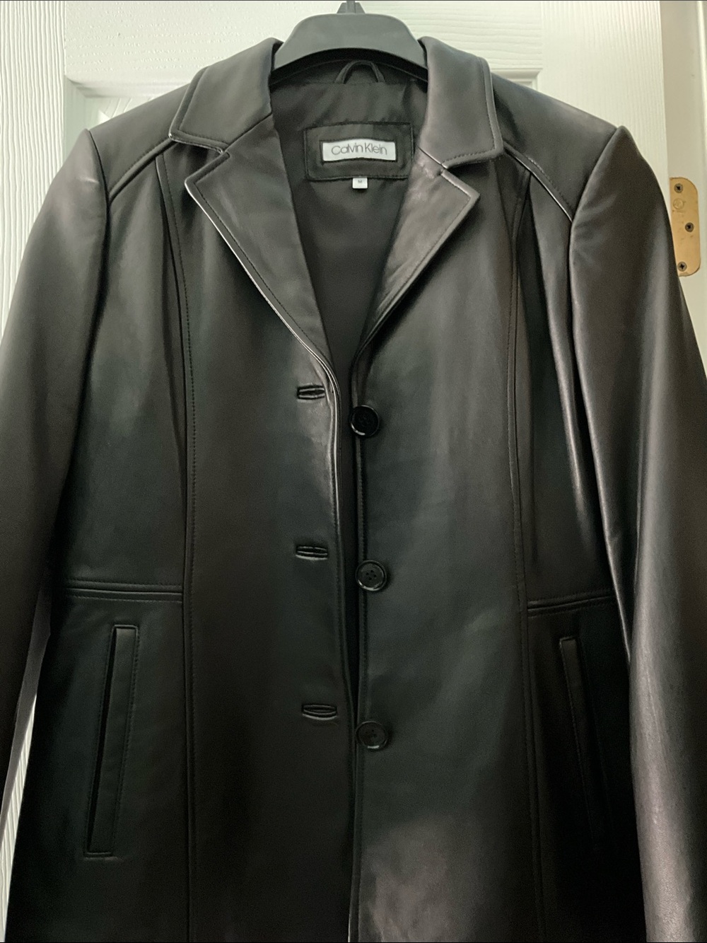 Women’s Calvin Klein Black Leather Jacket